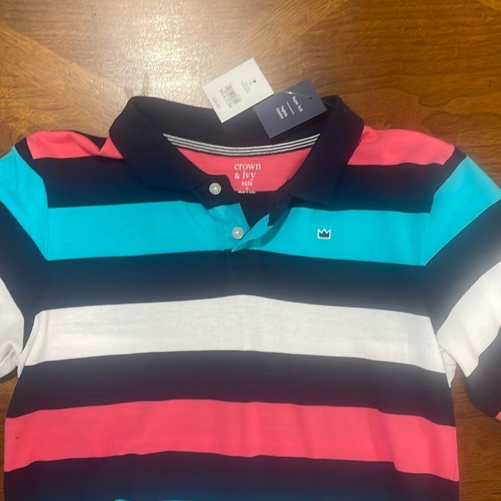 Crown & Ivy, kids xl,polo shirt
